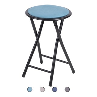 Galileo Πτυσσόμενο σκαμπό βελούδινης υφής 30x45 cm 5914225 Τυχαία Ε...