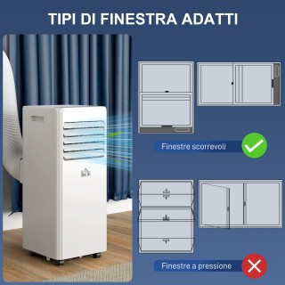 HOMCOM Φορητό Κλιματιστικό 3 σε 1 με Αφυγραντήρα, Χρονοδιακόπτη 24 ... HOMCOM Φορητό Κλιματιστικό 3 σε 1 με Αφυγραντήρα, Χρονοδιακόπτη 24 ...