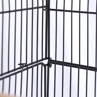 BAKAJI  Κλουβί Πουλιών Μαύρο για Παπαγάλους Αχώριστους με Ανοιγόμεν...