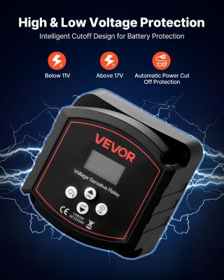 VEVOR Απομονωτής Διπλής Μπαταρίας 12V 300A με LCD Οθόνη για Αυτοκίν... VEVOR Απομονωτής Διπλής Μπαταρίας 12V 300A με LCD Οθόνη για Αυτοκίν...
