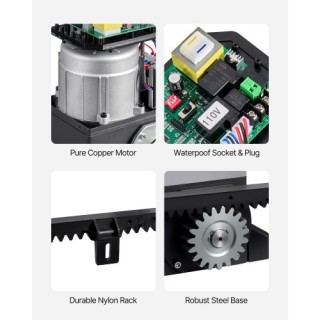 VEVOR Ηλεκτρικός Ανοιγόμενος Μηχανισμός Συρόμενης Πόρτας 400W με Οδ... VEVOR Ηλεκτρικός Ανοιγόμενος Μηχανισμός Συρόμενης Πόρτας 400W με Οδ...