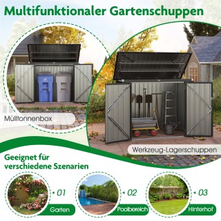 Costway Πράσινο Σπίτι Ανακύκλωσης: Μεταλλική Διπλή Κατασκευή για Κ... Costway Πράσινο Σπίτι Ανακύκλωσης: Μεταλλική Διπλή Κατασκευή για Κ...