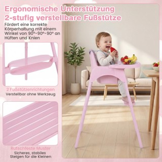 Costway Μετατρεπόμενο βρεφικό καρεκλάκι φαγητού 4 σε 1 με 2 ύψη, ρο... Costway Μετατρεπόμενο βρεφικό καρεκλάκι φαγητού 4 σε 1 με 2 ύψη, ρο...