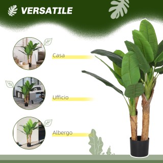 HOMCOM Τεχνητή Μπανάνα Φυτό Ύψους 120 εκ. με Γλάστρα Συμπεριλαμβανό... HOMCOM Τεχνητή Μπανάνα Φυτό Ύψους 120 εκ. με Γλάστρα Συμπεριλαμβανό...