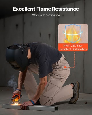 VEVOR Ανδρικά FR Cargo Παντελόνια XXL - 100% Βαμβάκι, Αντιανάφλεξη,...