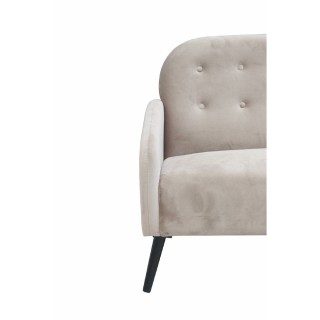 Galileo Διθέσιος καναπές σε απόχρωση ταουπέ από ύφασμα με εφέ βελού...