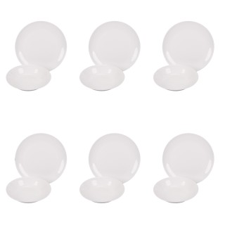 Galileo Σετ πιάτων 12 τεμαχίων από οπαλίνα γυαλί 6 ατόμων Oslo Sibi... Galileo Σετ πιάτων 12 τεμαχίων από οπαλίνα γυαλί 6 ατόμων Oslo Sibi...