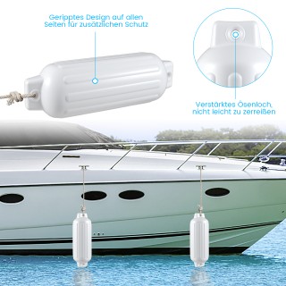 Costway  Σετ 4 Τεμαχίων Προστατευτικά Πλοίου - Μακρύς και Σφαιρικός...