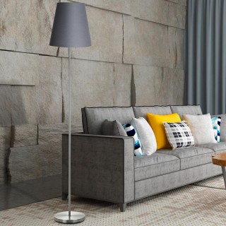 BAKAJI Λάμπα Δαπέδου 150cm Μοντέρνος Σχεδιασμός Καπέλο E27 60W Ύφα... BAKAJI Λάμπα Δαπέδου 150cm Μοντέρνος Σχεδιασμός Καπέλο E27 60W Ύφα...