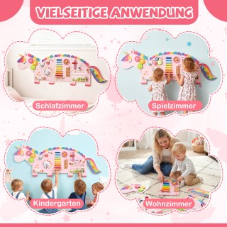 Costway Μονόκερος Πίνακας Δραστηριοτήτων 11-σε-1 για Πρώιμη Ανάπτυξ... Costway Μονόκερος Πίνακας Δραστηριοτήτων 11-σε-1 για Πρώιμη Ανάπτυξ...