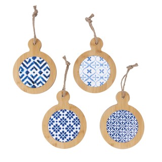 Galileo Σετ 8 τμχ Ξύλινη πλάκα κοπής από μπαμπού και κεραμικό με δι... Galileo Σετ 8 τμχ Ξύλινη πλάκα κοπής από μπαμπού και κεραμικό με δι...