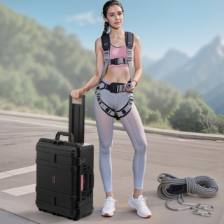 VEVOR 2.5 κυβικά πόδια αδιάβροχη σκληρή θήκη με ροδάκια και ανασυρό...