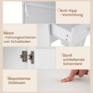 Costway Σετ Τουαλέτας Μακιγιάζ με Ενσωματωμένο Σταθμό Φόρτισης και ... Costway Σετ Τουαλέτας Μακιγιάζ με Ενσωματωμένο Σταθμό Φόρτισης και ...