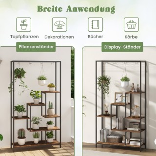 Costway βάση φυτών 6 επιπέδων 180 cm ράφι φυτών μέταλλο με 10 S-γάν... Costway βάση φυτών 6 επιπέδων 180 cm ράφι φυτών μέταλλο με 10 S-γάν...
