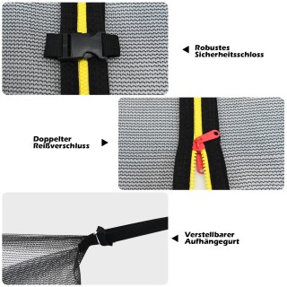 Costway Δίχτυ ασφαλείας για τραμπολίνο Ø427 cm για κήπο, εσωτερικό ...