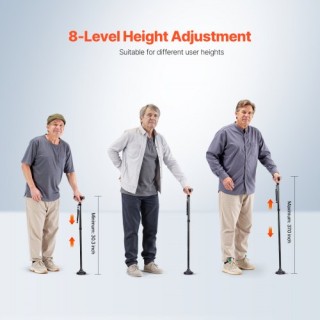 VEVOR Πτυσσόμενο μπαστούνι βάδισης με 8 επίπεδα ύψους και περιστρεφ... VEVOR Πτυσσόμενο μπαστούνι βάδισης με 8 επίπεδα ύψους και περιστρεφ...