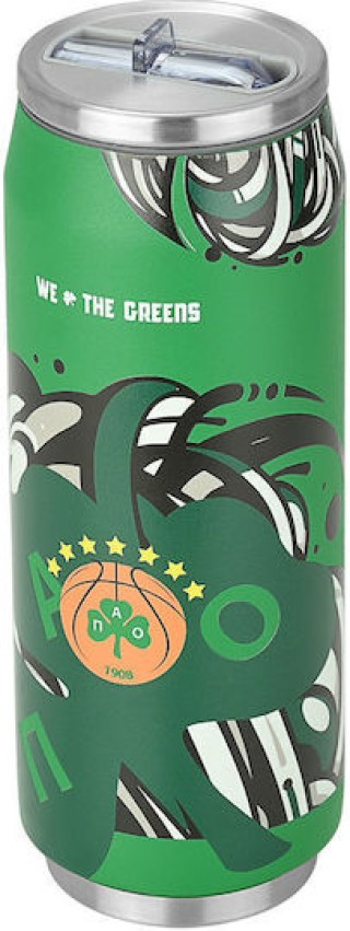 ESTIA Θερμός Ταξιδιού 500ml Παναθηναϊκός BC We the Greens 00-27124 ESTIA Θερμός Ταξιδιού 500ml Παναθηναϊκός BC We the Greens 00-27124