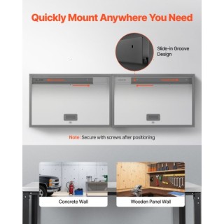 VEVOR Μεταλλικό Επιτοίχιο Ντουλάπι, 77x30.5x50 cm, με Ανακλινόμενη... VEVOR Μεταλλικό Επιτοίχιο Ντουλάπι, 77x30.5x50 cm, με Ανακλινόμενη...