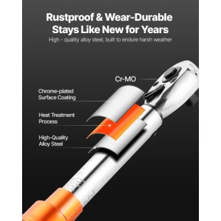 VEVOR Σετ Καστάνιας Ροπής 1/4 20-200lbf-in / 2.3-22.6N.m Πορτοκαλί ... VEVOR Σετ Καστάνιας Ροπής 1/4 20-200lbf-in / 2.3-22.6N.m Πορτοκαλί ...