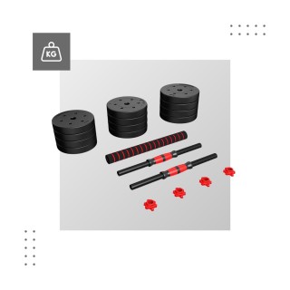 Athler Σετ Αλτήρων Lion 20kg με Διαστάσεις 20x10cm 5903796014280 Athler Σετ Αλτήρων Lion 20kg με Διαστάσεις 20x10cm 5903796014280