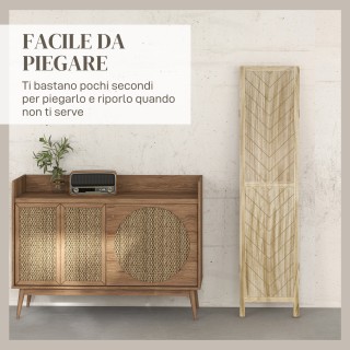 HOMCOM Πτυσσόμενο Εσωτερικό Διαχωριστικό με 3 Πάνελ σε Σχέδιο Ψαροκ... HOMCOM Πτυσσόμενο Εσωτερικό Διαχωριστικό με 3 Πάνελ σε Σχέδιο Ψαροκ...