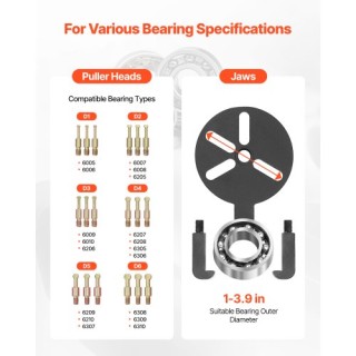 VEVOR Σετ Αφαίρεσης Ρουλεμάν 36 σε 1 3-Σιαγόνων WYXZSLBQ36JTU0IUR001V0 VEVOR Σετ Αφαίρεσης Ρουλεμάν 36 σε 1 3-Σιαγόνων WYXZSLBQ36JTU0IUR001V0