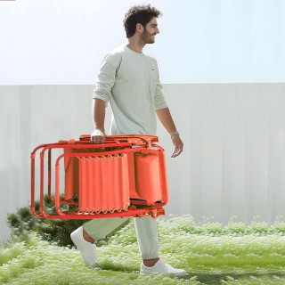 BAKAJI Πτυσσόμενη Καρέκλα Μηδενικής Βαρύτητας με Διαπνέον Ύφασμα Ξα...