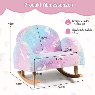 Costway Παιδική Κουνιστή Καρέκλα με Φωσφορίζοντα Σχέδια και Άνετο ... Costway Παιδική Κουνιστή Καρέκλα με Φωσφορίζοντα Σχέδια και Άνετο ...