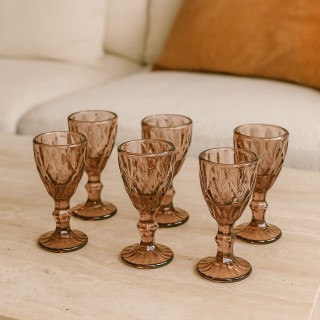 Villa DEste Σετ 6τμχ  Λικεράκι σε γυάλινο φιαλίδιο 45 ml Prisma Cal...