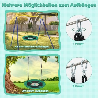 Costway Παιδική Κούνια Δίσκος 102 εκ. με Ρυθμιζόμενα Σχοινιά και Α... Costway Παιδική Κούνια Δίσκος 102 εκ. με Ρυθμιζόμενα Σχοινιά και Α...