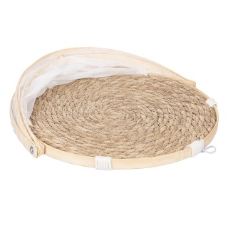 Villa DEste  Μεγάλος στρογγυλός σερβιτόρος σε καλάμι και μπαμπού με...