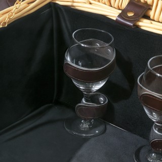 Outsunny Καλάθι Πικνίκ για 4 Άτομα με Ψυγείο και Αξεσουάρ, από Λυγα... Outsunny Καλάθι Πικνίκ για 4 Άτομα με Ψυγείο και Αξεσουάρ, από Λυγα...