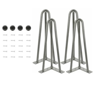 BAKAJI 4x Πόδια Τραπεζιού Έπιπλα Καθιστικού Σκαμπό 36cm Μεταλλικός ... BAKAJI 4x Πόδια Τραπεζιού Έπιπλα Καθιστικού Σκαμπό 36cm Μεταλλικός ...