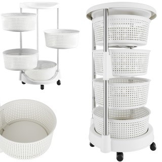 BAKAJI Κουζίνα Καροτσάκι Ανοξείδωτο Ατσάλι με 4 Αναδιπλούμενα Ράφι... BAKAJI Κουζίνα Καροτσάκι Ανοξείδωτο Ατσάλι με 4 Αναδιπλούμενα Ράφι...