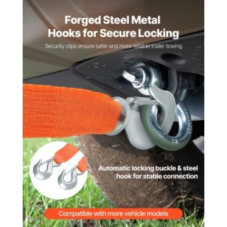 VEVOR Ιμάντας Έλξης 20 ft 17000 lbs με Γαντζάκια Heavy Duty DZDL20F...