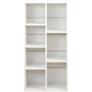 BAKAJI Βιβλιοθήκη 7 Ραφιών 106 x 50 x 24 εκ. για Σπίτι & Γραφείο, Κ...