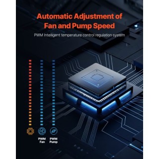 VEVOR Ψύκτρα Υγρού CPU AIO με ARGB Φωτισμό & 120 mm PWN Ανεμιστήρες...