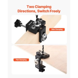 VEVOR Σετ Οδηγού Πείρου με Αυτοκεντρούμενη Συσκευή Διάτρησης Ξυλουρ...