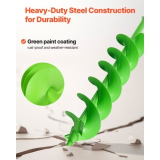 VEVOR Σπείρα Γεωτρύπανο Καρφιών 5.91 x 31.5 ιντσών για Φύτευση LXZZ...