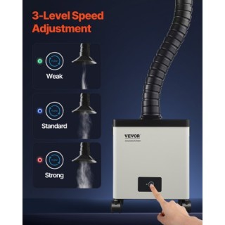 VEVOR Απορροφητήρας Καπνού 85W με Φίλτρα 3 Σταδίων PYJQDDY200LFAKTGUV2