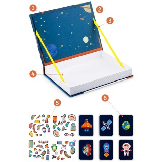 Μαγνητικό Παιχνίδι - Βιβλίο Παζλ  Διάστημα 777001 Ricokids