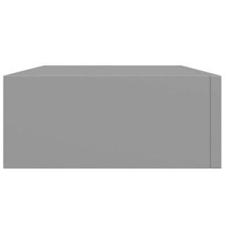 vidaXL Ραφιέρα Με Συρτάρια Τοίχου 2 Τεμάχια Γκρι 40x23,5x10εκ MDF 3... vidaXL Ραφιέρα Με Συρτάρια Τοίχου 2 Τεμάχια Γκρι 40x23,5x10εκ MDF 3...