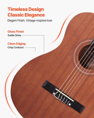 VEVOR Κλασική Κιθάρα 900 mm, Σετ Εκκίνησης για Αρχάριους, Φυσικό Χρ... VEVOR Κλασική Κιθάρα 900 mm, Σετ Εκκίνησης για Αρχάριους, Φυσικό Χρ...