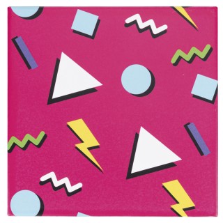 Galileo Σετ 10 τμχ Διακοσμητικό κεραμικό πλακάκι με φόντο από φελλό...