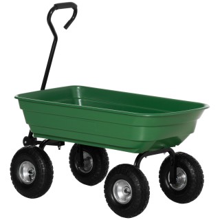 Outsunny Garden Cart με ατσάλινη κατασκευή και ελαστικά, 108x52x100...