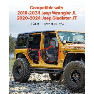 VEVOR Τετράθυρες Σωληνωτές Πόρτες για Jeep Wrangler JL 2018-2024 JP...