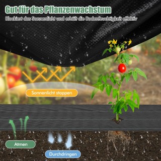 Costway  Υψηλής Ποιότητας Αντιζιζανιακό Υφασμάτινο Φράγμα για Κήπου...