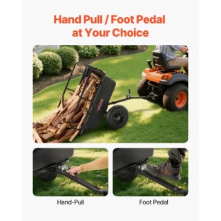 VEVOR Ρηχή Καρότσα Κήπου 10 Κυβ. Πόδια για ATV - Πλαστική (500 lbs)... VEVOR Ρηχή Καρότσα Κήπου 10 Κυβ. Πόδια για ATV - Πλαστική (500 lbs)...