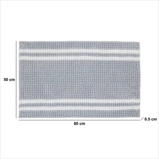 5FIVE Simply smart Γκρι Αντιολισθητικό Χαλάκι Μπάνιου 80x50εκ 211426B 5FIVE Simply smart Γκρι Αντιολισθητικό Χαλάκι Μπάνιου 80x50εκ 211426B