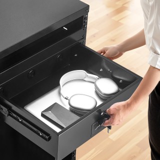 VEVOR Συρτάρι Ράφι Ρακ 3U - 19 με Κλείδωμα, Χωρητικότητα 22.68 kg J...